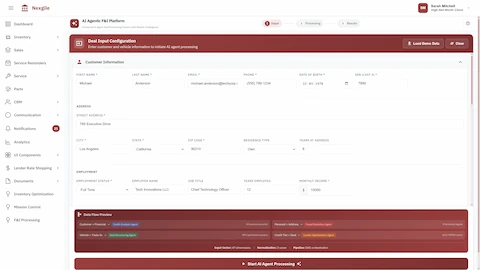 Enterprise 8-Agent Deal Processing System with Market Intelligence interface